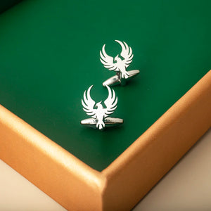 Phoenix Shaped Cufflinks Stainless Steel Men's Animal Cufflinks Wedding Jewelry
