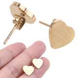 Minimalism Love Forever Heart Stud Earring Plating Earrings
