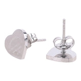 Minimalism Love Forever Heart Stud Earring Plating Earrings