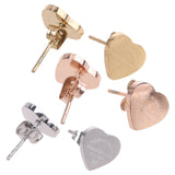 Minimalism Love Forever Heart Stud Earring Plating Earrings