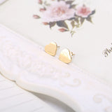 Minimalism Love Forever Heart Stud Earring Plating Earrings