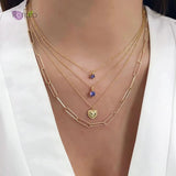Minimalism Crystal Cross Pendant Necklace 925 Sterling Silver Chain