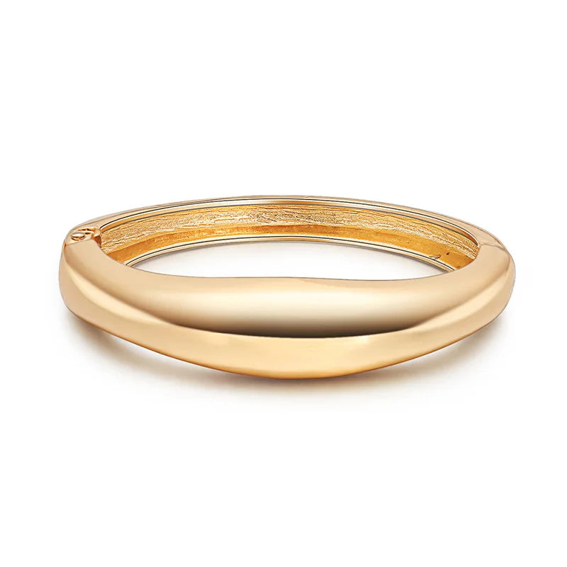 Minimalist Alloy Bangles for Women Love Wedding