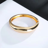 Minimalist Alloy Bangles for Women Love Wedding