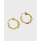 925 Silver Circle Hoop Earrings For Woman, Birthday Fine Jewelry