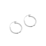 925 Silver Circle Hoop Earrings For Woman, Birthday Fine Jewelry