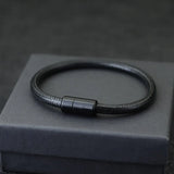 5mm Hemp Rope Bracelet Silver Magnetic Armband Antique Jewelry