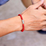 6mm Natural Stone Bracelet Unisex Yoga Meditation Beaded Lucky Red Bracelet