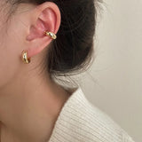 925 Silver Geometric Ear Cuff Vintage Clip Earrings for Women