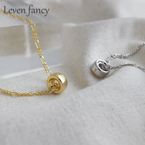 Minimalist 925 Sterling Silver Sphere Pendant Necklace Graduation Gift
