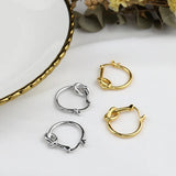 925 Silver Stud Earrings Round Geometric Ellipse Gift