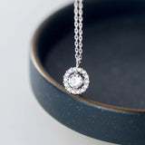 925 Silver Women Necklace Round Collar Chain Wedding Necklaces
