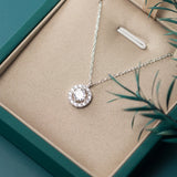 925 Silver Women Necklace Round Collar Chain Wedding Necklaces