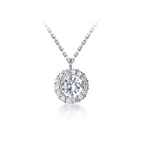 925 Silver Women Necklace Round Collar Chain Wedding Necklaces
