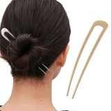 Metal Hair Sticks Bun Hairpins U-Shape Updo Hair Fork Clips for Women