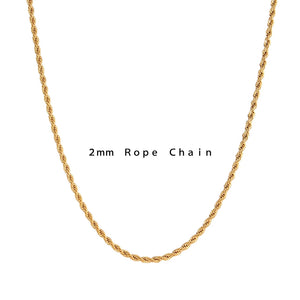 Minimalist Twisted Rope Chain Choker Necklace Stainless Steel Jewelry