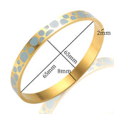 Minimalist Enamel Bracelet Oil Dripping Bangles For Women Men