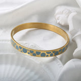 Minimalist Enamel Bracelet Oil Dripping Bangles For Women Men