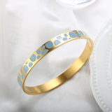 Minimalist Enamel Bracelet Oil Dripping Bangles For Women Men