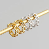 925 Silver Twist Round Earring Hoop for Women