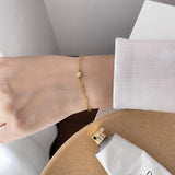 Fine Chain Zircon Bracelet Anklet Stainless Steel Jewelry