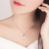 Women's 925 Silver Necklace Camera Pendant Choker