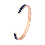 Minimalist Cuff Bangle For Men Stainless Steel PU Leather Jewelry Gift