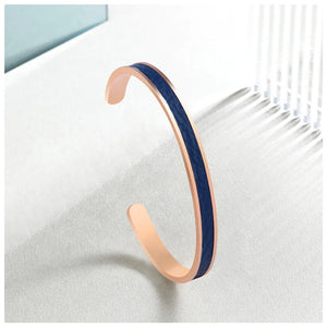 Minimalist Cuff Bangle For Men Stainless Steel PU Leather Jewelry Gift