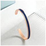Minimalist Cuff Bangle For Men Stainless Steel PU Leather Jewelry Gift