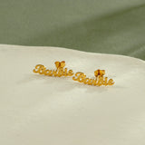 Custom Name Stud Earrings