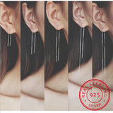 925-Sterling-Silver Ear Thread Earrings for Women