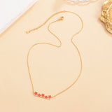 Minimalist Heart Pendant Necklace Chain Vintage Women Girl Birthday Gift