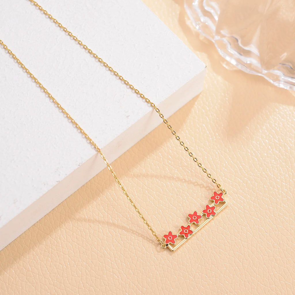 Minimalist Heart Pendant Necklace Chain Vintage Women Girl Birthday Gift