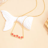 Minimalist Heart Pendant Necklace Chain Vintage Women Girl Birthday Gift