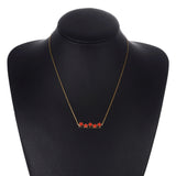 Minimalist Heart Pendant Necklace Chain Vintage Women Girl Birthday Gift