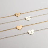 Engraved Heart Bracelet for Women - Custom Name Initial Letter