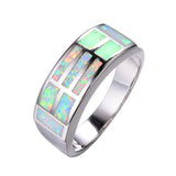 Minimalist Opal Stone Ring for Women Classic Bridal Engagement Ring