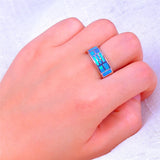 Minimalist Opal Stone Ring for Women Classic Bridal Engagement Ring