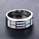 Minimalist Opal Stone Ring for Women Classic Bridal Engagement Ring
