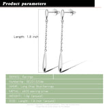 Minimalist Water Drop Earrings for Women Daily Wear