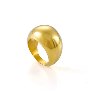 Minimalist Geometric Circle Rings for Women Thick Stack Rings Female