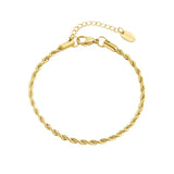 Minimalist Link Chain Bracelet Stainless Steel Jewelry for Women