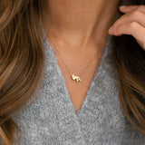 Custom Initial Necklace Heart Pendant Charm Personalized Jewelry
