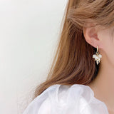 Minimalist Grape Style Earring 14K CZ Inlaid