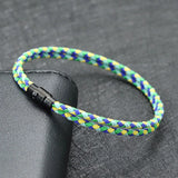 Minimalist 3mm Rope Christmas Bracelet Charms Magnetic Braclet For Men Women