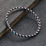Minimalist 3mm Rope Christmas Bracelet Charms Magnetic Braclet For Men Women