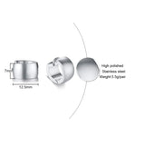 Minimalist Hoop Earrings for Women,Small Glossy Steel Circle Earrings