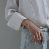 Minimalist 925 Sterling Silver Adjustable Bracelet