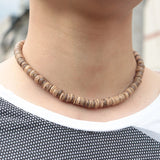 Wenge Wood Necklace For Men 4/6/8mm Beads Gift