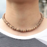 Wenge Wood Necklace For Men 4/6/8mm Beads Gift